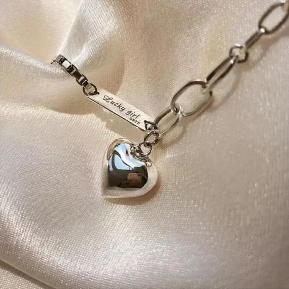 HEART 925 STERLING SILVER BRACELET, NICE BRACELET, CUTE BRACELET - Picture 4 of 5